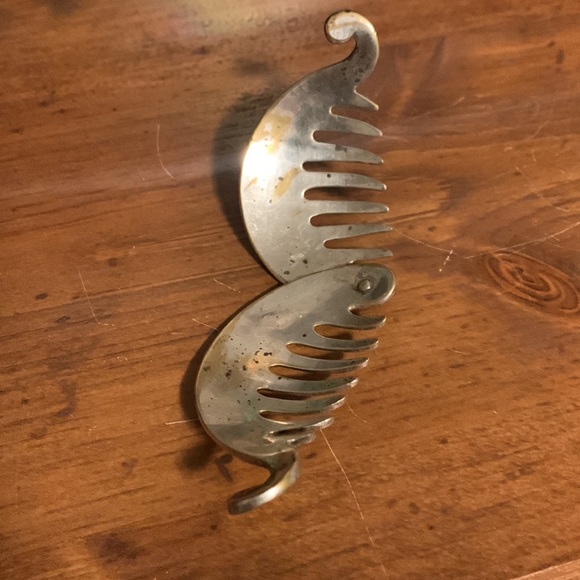 Folded silver plated brass brush - Picture 2 of 3